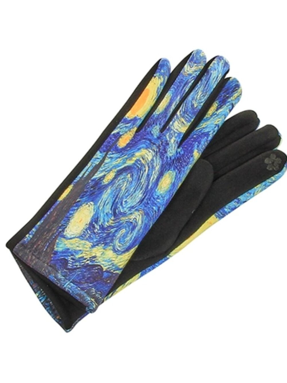 Gloves Van Goh's Starry Night Masterpiece Painting Fleece Lined